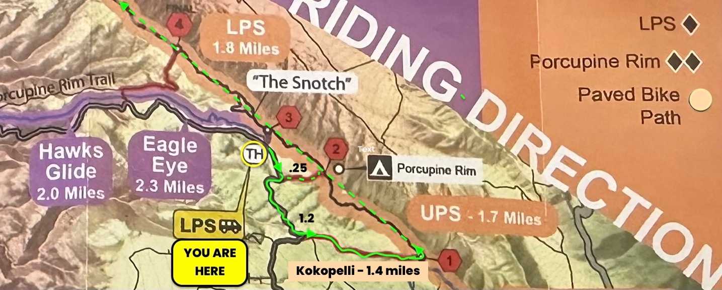 The Whole Enchilada Lower Section Trail Map