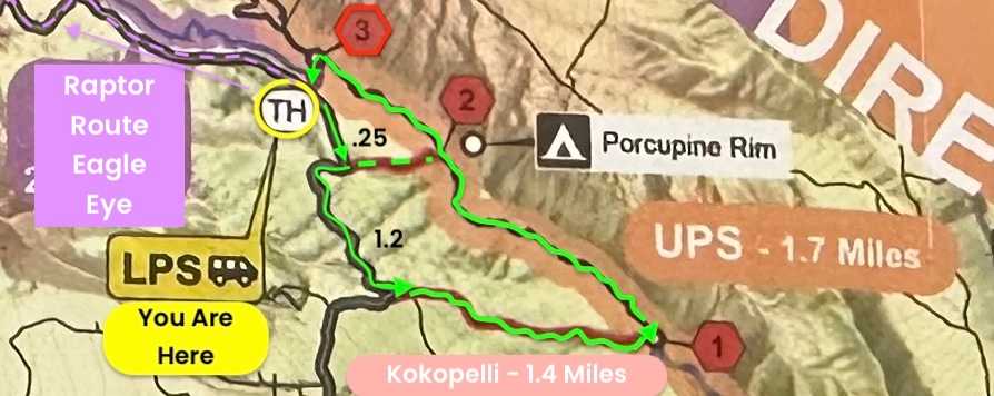 Raptor Route Trail Map