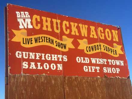 Bar-M Chuckwagon Sign
