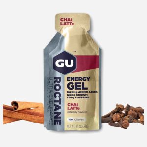GU Energy Roctane Ultra Endurance Energy Gel, 24-Count, Chai Latte