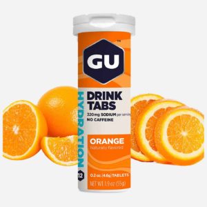 GU Energy Hydration Electrolyte Drink Tablets, 8-Count, Orange