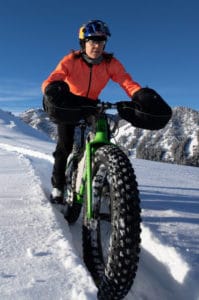 Snow MTB Riding